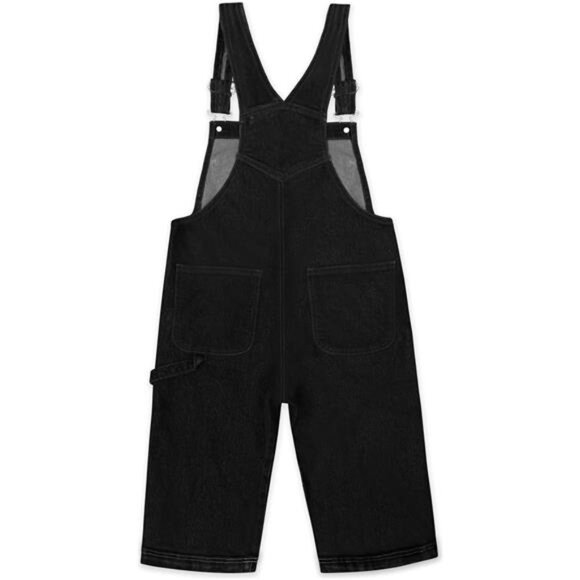 New Women’s Adjustable Strap Stretch Denim Overalls - Trendy & Relaxed Fit - Picture 4 of 8